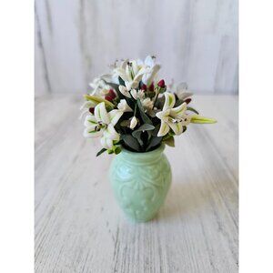 Willitts shades of Jade forget me nots flower bouquet 82042 tulips pot unique mi